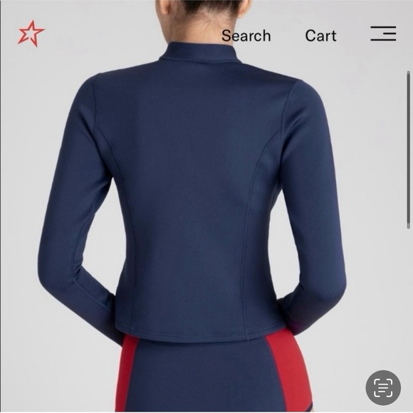 Perfect Moment - PM Set - Long sleeve & bikini - Navy w/ Red - Both Size S - Picture 3 of 15